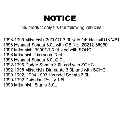 Courroie d'entraînement accessoire pour Dodge Stealth Mitsubishi 3000GT Hyundai Sonata Diamant