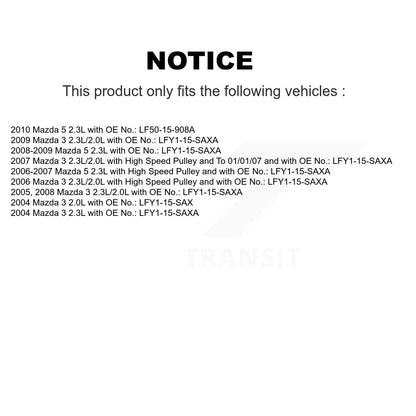 Courroie d'entraînement accessoire de climatisation pour Mazda 3 5 BAN-5PK671F