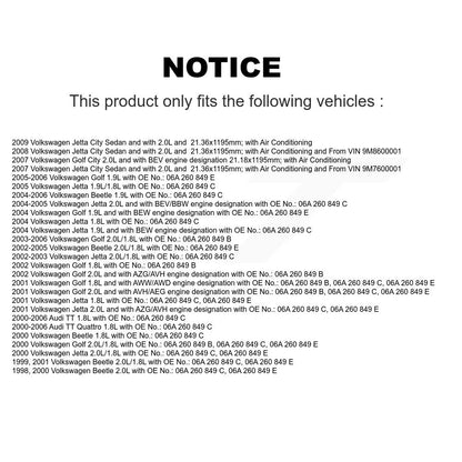 Courroie d'entraînement accessoire pour Volkswagen Jetta Golf Beetle City Audi TT Quattro