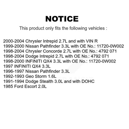 Courroie d'entraînement accessoire pour Intrepid Dodge Chrysler Nissan Pathfinder Concorde QX4