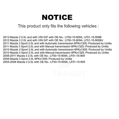 Courroie d'entraînement accessoire d'alternateur de pompe à eau pour Mazda 3 Sport BAN-6PK1305
