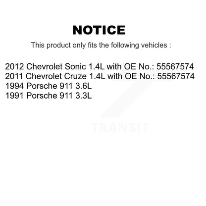 Courroie d'entraînement accessoire pour Chevrolet Cruze Sonic Porsche 911 BAN-6PK1410