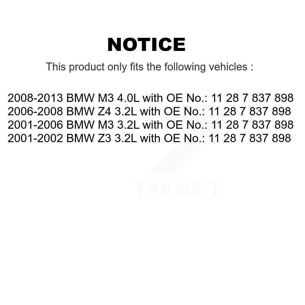 Courroie d'entraînement accessoire d'alternateur de pompe à eau pour BMW M3 Z4 Z3 BAN-6PK1460