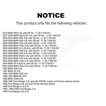 Courroie d'entraînement accessoire d'alternateur pour BMW X5 Ford Ranger 650i Z3 328i 645Ci 550i