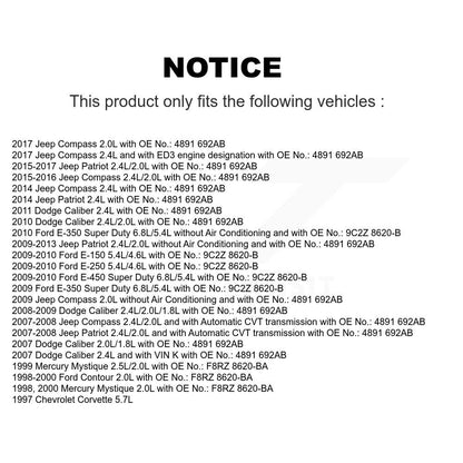 Courroie d'entraînement accessoire pour Jeep Patriot Compass Dodge Caliber Ford E-350 Super