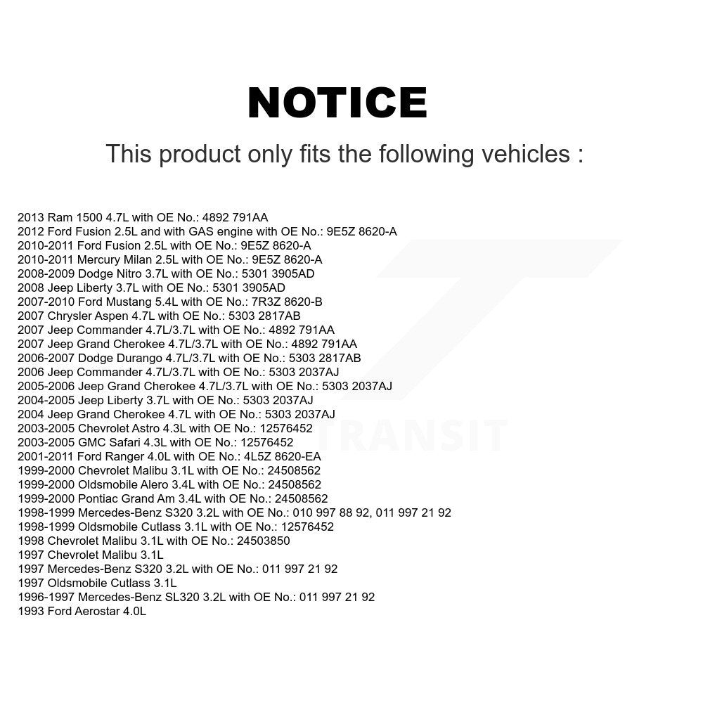 Courroie d'entraînement accessoire pour Ford Ranger Fusion Ram 1500 Jeep Mustang Grand Cheroke