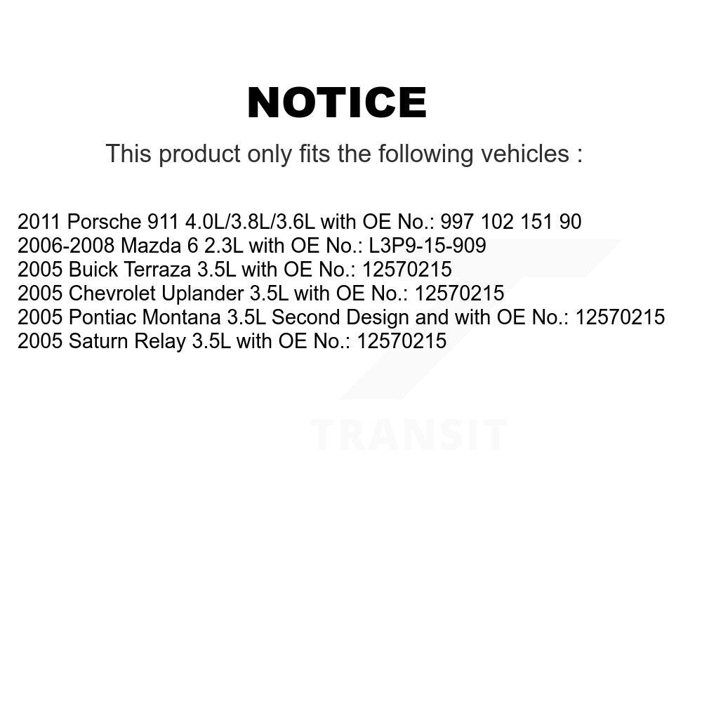 Courroie d'entraînement accessoire pour Mazda 6 Pontiac Montana Chevrolet Uplander Porsche 911