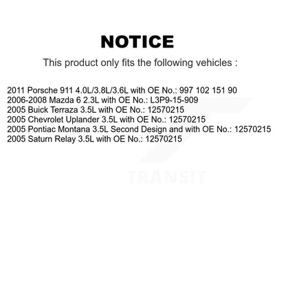 Courroie d'entraînement accessoire pour Mazda 6 Pontiac Montana Chevrolet Uplander Porsche 911