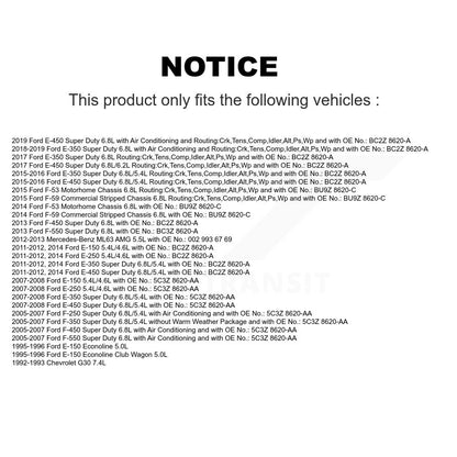 Courroie d'entraînement accessoire pour Ford F-350 Super Duty E-350 E-250 F-250 E-150 E-450 G3