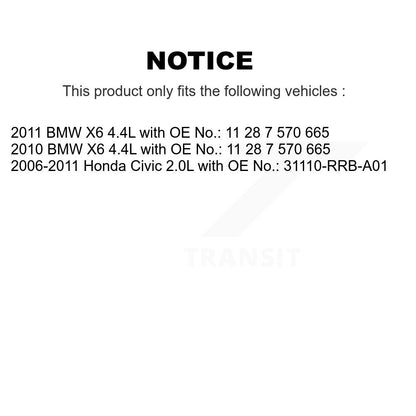 Courroie d'entraînement accessoire pour Honda Civic BMW X6 BAN-7PK1646