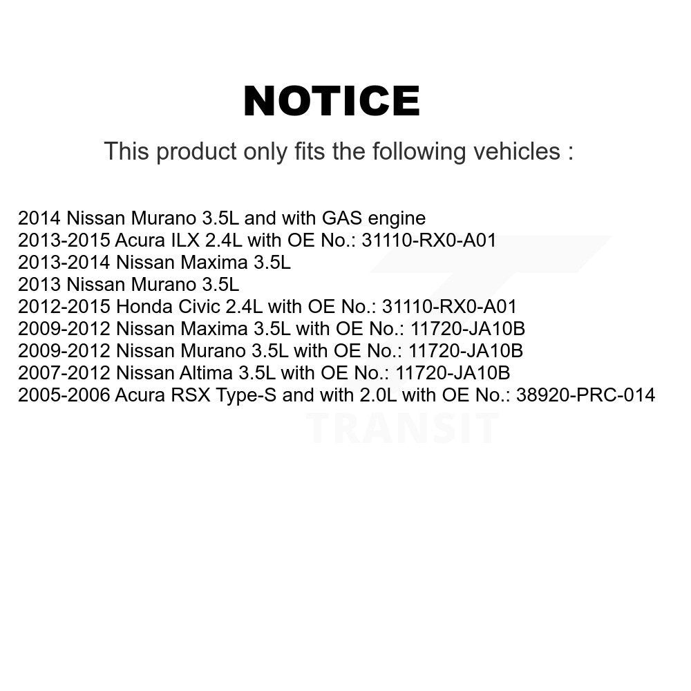 Courroie d'entraînement accessoire pour Honda Civic Nissan Altima Murano Acura Maxima ILX RSX