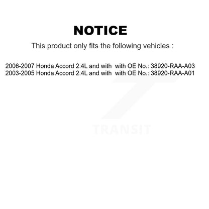 Courroie d'entraînement accessoire pour Honda Accord 2.4L avec BAN-7PK1781