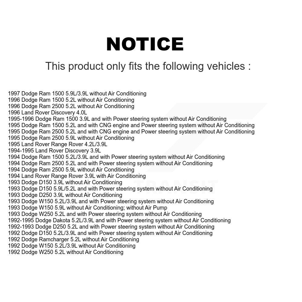 Courroie d'entraînement accessoire pour Dodge Ram 1500 2500 W250 Dakota D250 BAN-7PK2245