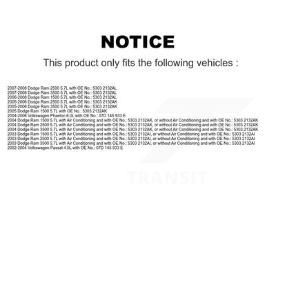 Courroie d'entraînement accessoire pour Dodge Ram 1500 3500 2500 Volkswagen Passat Phaeton