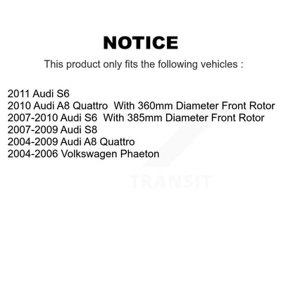 Plaquettes de frein à disque avant en céramique, pour Audi A8 Quattro S6 S8 Volkswagen Phaeton