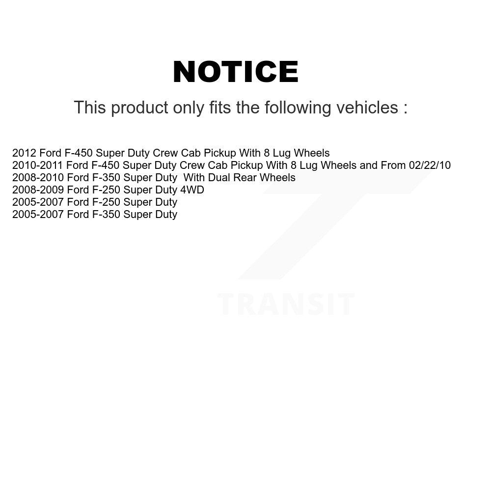 Plaquettes de frein à disque avant en céramique, pour Ford F-350 Super Duty F-250 F-450 CMX-D1069