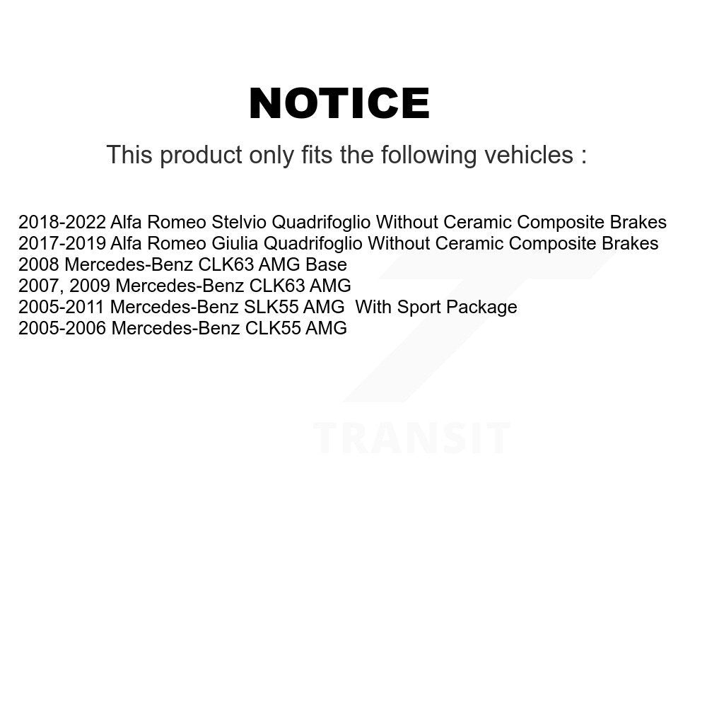 Plaquettes de frein à disque avant en céramique, pour Alfa Romeo Stelvio Giulia Quadrifoglio