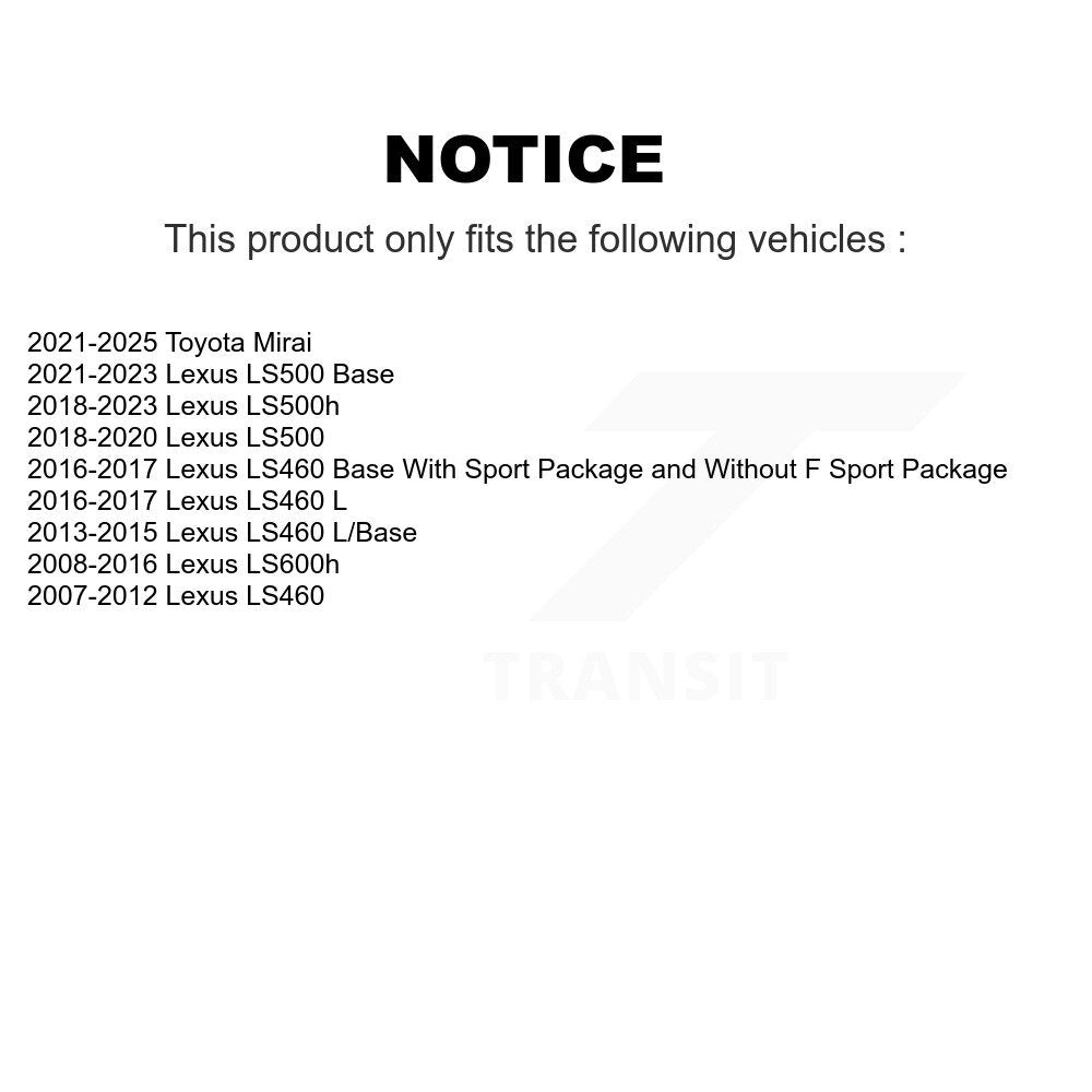 Plaquettes de frein à disque en céramique avant, pour Lexus LS460 LS500 LS600h Toyota Mirai LS500h