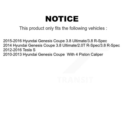 Plaquettes de frein à disque arrière en céramique, pour Hyundai Genesis coupé Tesla S CMX-D1428