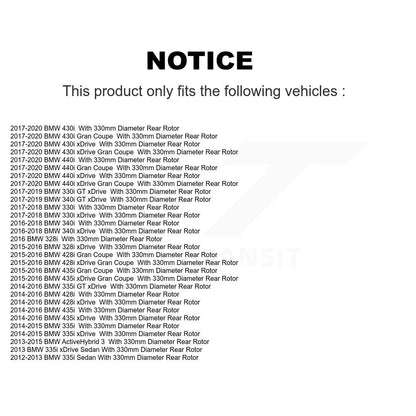 Plaquettes de frein à disque arrière en céramique, pour BMW 330i xDrive 328i 335i 428i 340i 435i 430i