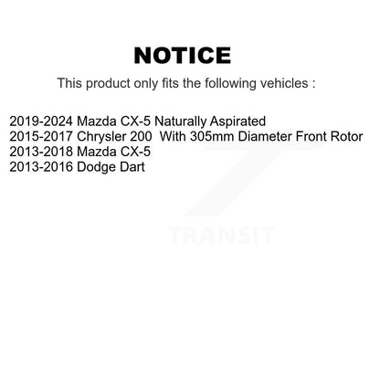 Plaquettes de frein à disque avant en céramique, pour Mazda CX-5 Chrysler 200 Dodge Dart CMX-D1623