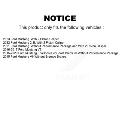 Plaquettes de frein à disque en céramique avant pour Ford Mustang CMX-D1791