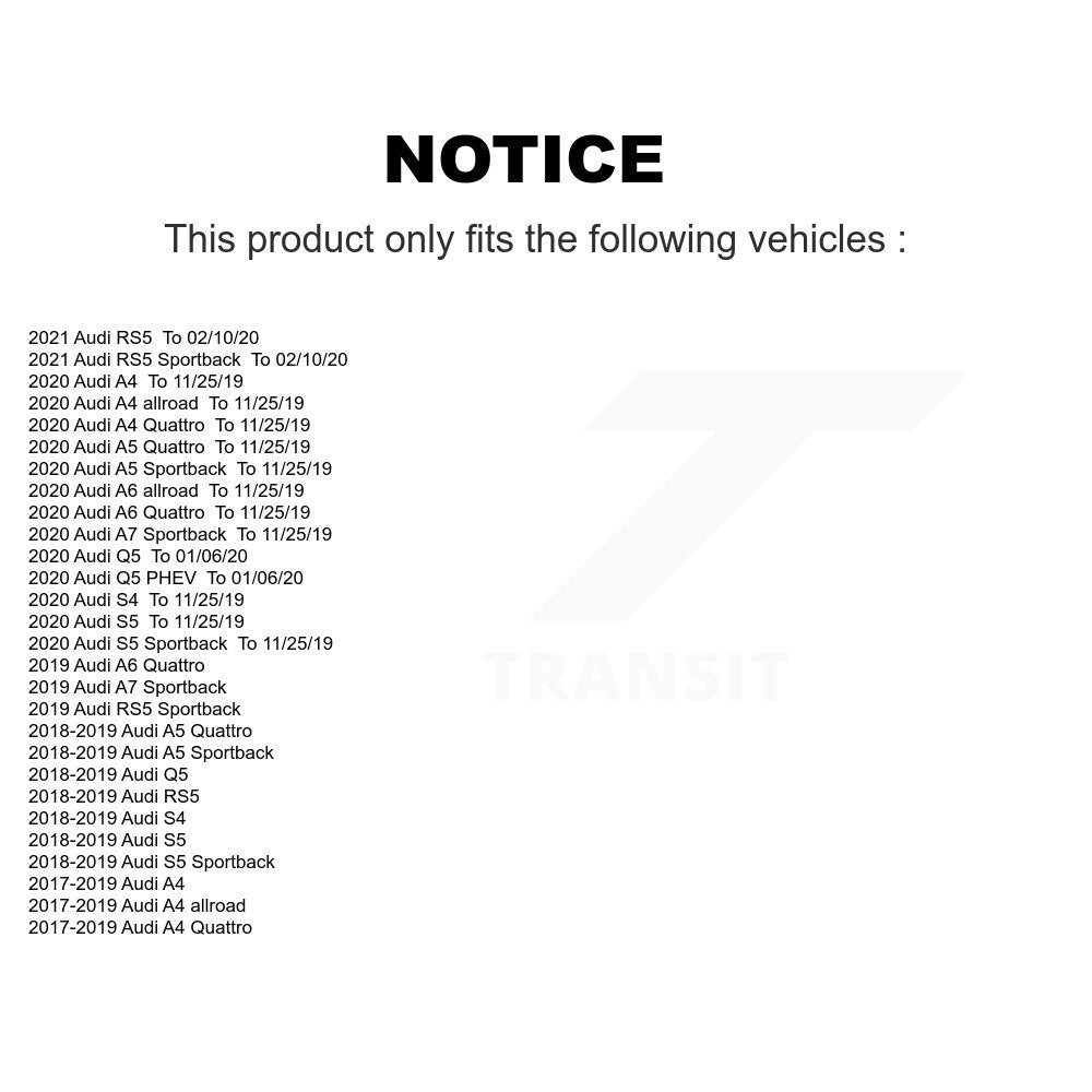 Plaquettes de frein à disque arrière en céramique, pour Audi Q5 A4 Quattro A5 Sportback S5 allroad S4