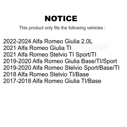 Plaquettes de frein à disque arrière en céramique, pour Alfa Romeo Stelvio Giulia CMX-D1989