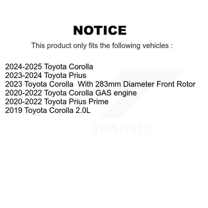 Plaquettes de frein à disque avant en céramique, pour Toyota Corolla Prius Prime CMX-D2176