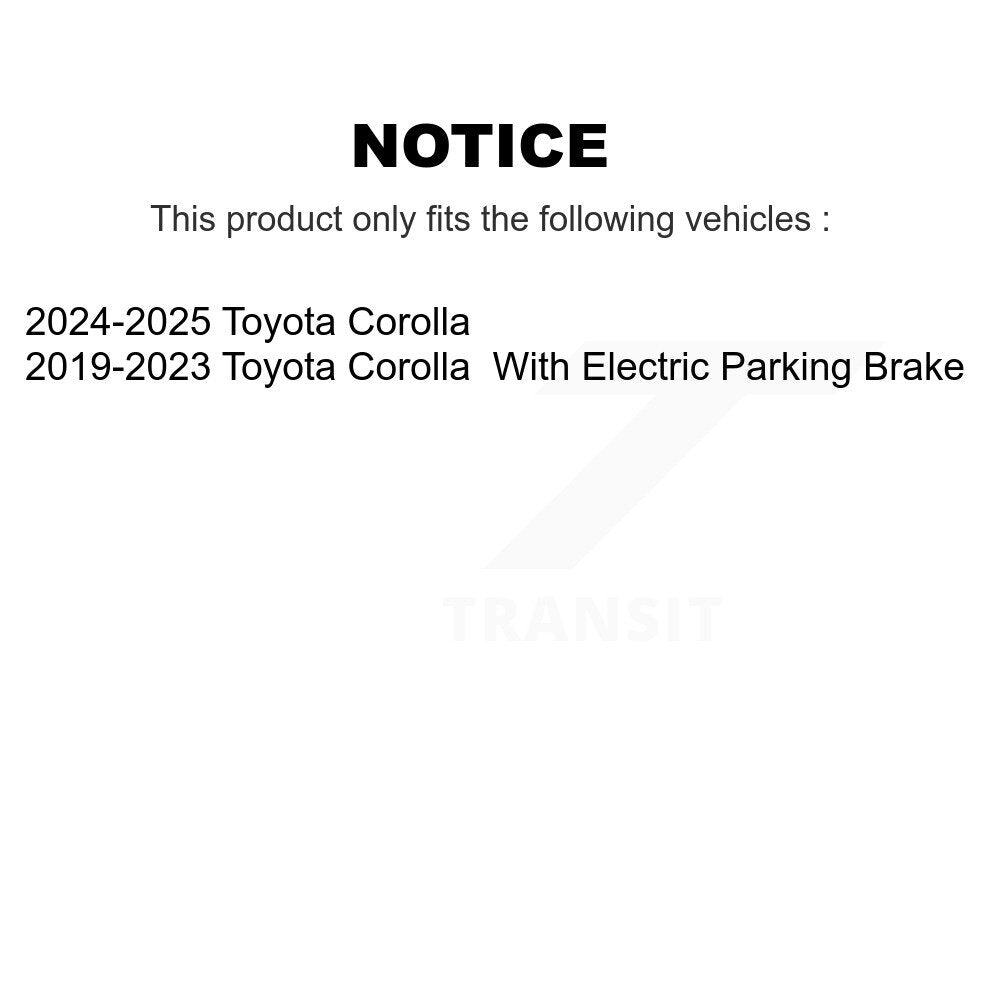 Plaquettes de frein à disque en céramique arrière pour Toyota Corolla CMX-D2183