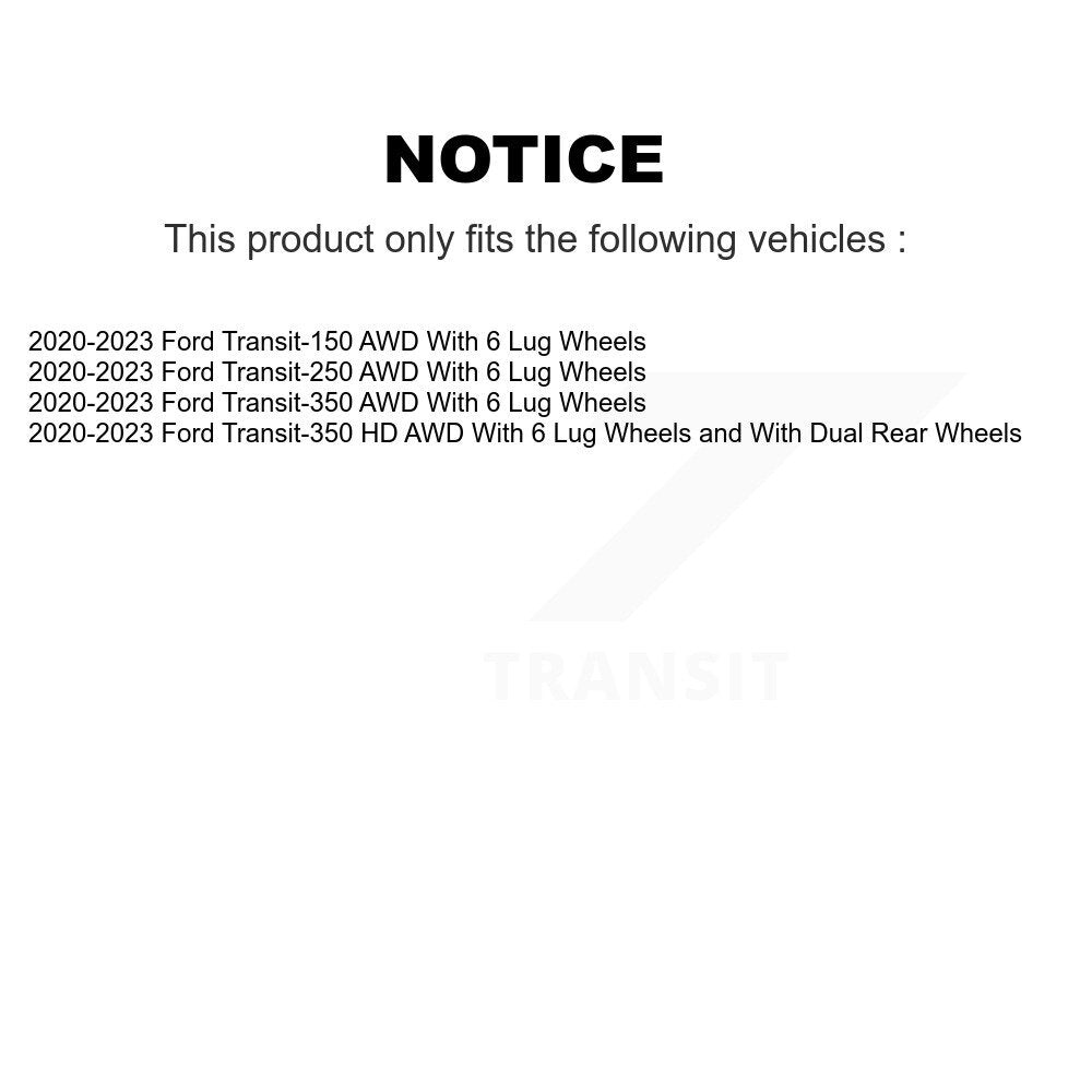 Plaquettes de frein à disque avant en céramique, pour Ford Transit-250 Transit-350 Transit-150 HD