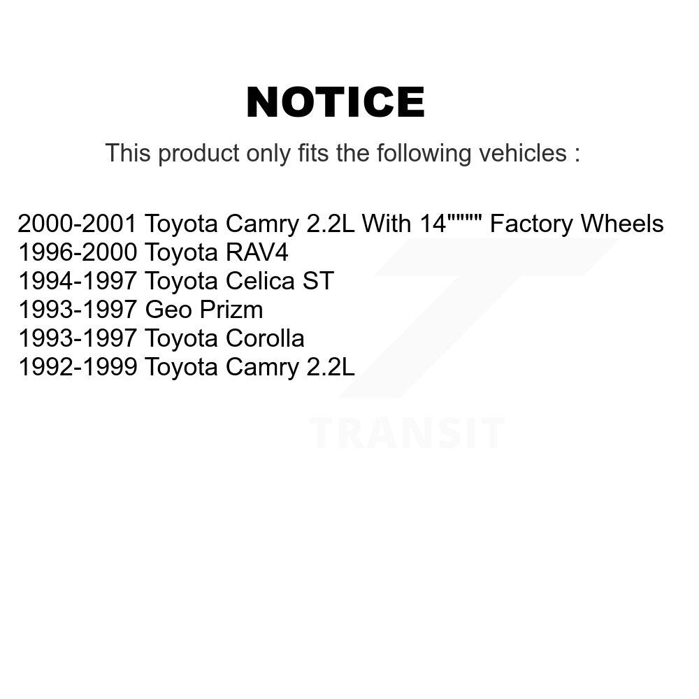 Plaquettes de frein à disque avant en céramique, pour Toyota Camry Corolla RAV4 Celica Geo Prizm