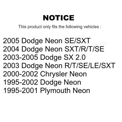 Plaquettes de frein à disque avant en céramique, pour néon Dodge Chrysler Plymouth SX 2.0 CMX-D642