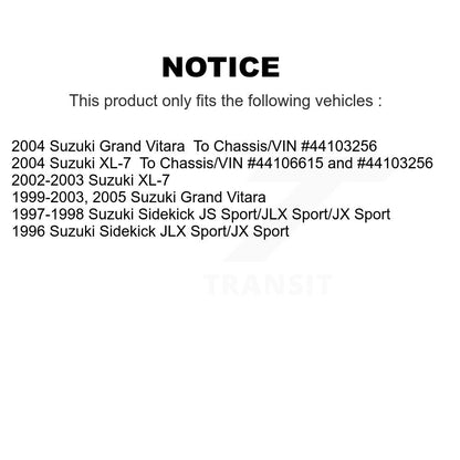 Plaquettes de frein à disque avant en céramique, pour Suzuki Grand Vitara XL-7 Sidekick CMX-D680