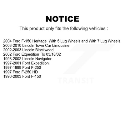 Plaquettes de frein à disque arrière en céramique, pour Ford F-150 Lincoln Town Car F-250 HD Expeditio