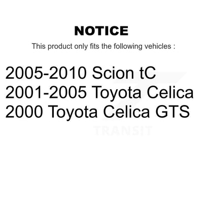 Plaquettes de frein à disque avant en céramique, pour Toyota Celica Scion tC CMX-D817