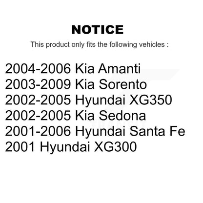 Plaquettes de frein à disque avant en céramique, pour Hyundai Santa Fe Kia Sorento Sedona Amanti