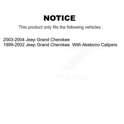 Plaquettes de frein à disque en céramique avant pour Jeep Grand Cherokee CMX-D945