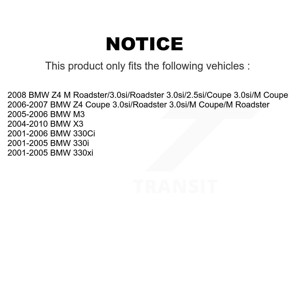 Plaquettes de frein à disque avant en céramique, pour BMW X3 330Ci Z4 330i 330xi M3 CMX-D946