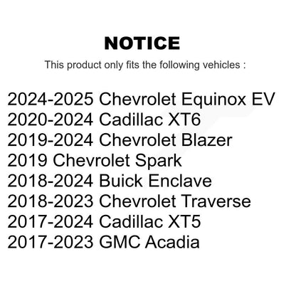 Rotor de frein à disque arrière, pour Chevrolet Cadillac XT5 Traverse GMC Acadia Blazer XT6