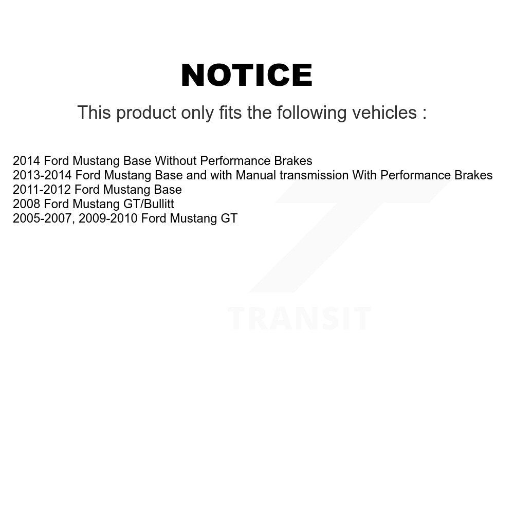 Rotor de frein à disque avant pour Ford Mustang DS1-680326