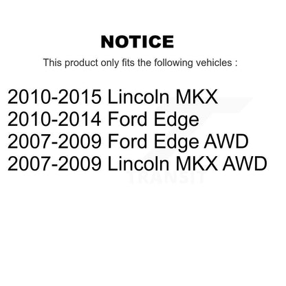 Rotor de frein à disque perforé perforé avant (1 pièce seulement) pour Ford Edge MKX