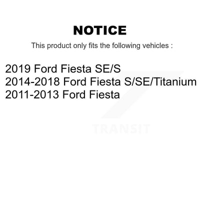 Rotor de frein à disque perforé perforé avant (1 pièce seulement) pour Ford Fiesta