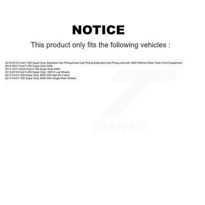 Rotor de frein à disque avant, pour Ford F-350 Super Duty F-250 F-450 DS1-681016
