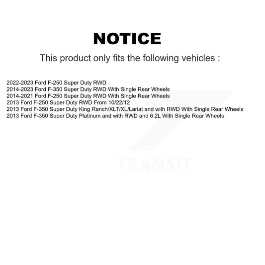 Ensemble moyeu de Rotor de frein à disque avant, pour Ford F-350 Super Duty F-250 DS1-681778