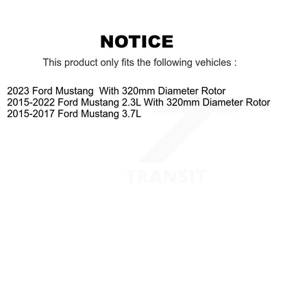 Rotor de frein à disque arrière pour Ford Mustang DS1-681938