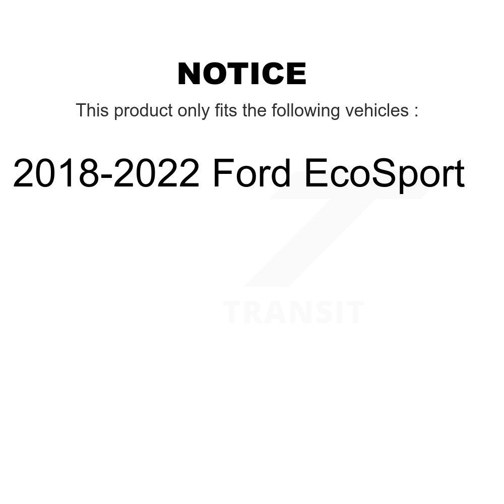 Rotor de frein à disque perforé perforé avant (1 pièce seulement) pour Ford EcoSport
