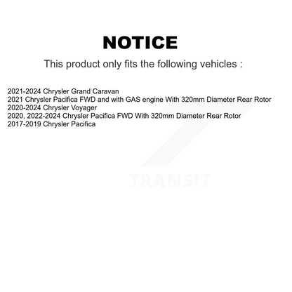 Rotor de frein à disque percé à fente (1 pièce seulement) pour Chrysler Grand