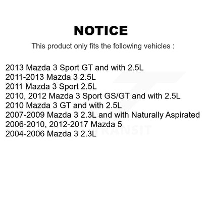 Rotor de frein à disque perforé perforé avant (1 pièce seulement) pour Mazda 3 5 Sport