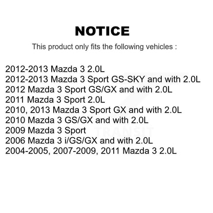 Rotor de frein à disque percé à fente (1 pièce seulement) pour Mazda 3 Sport
